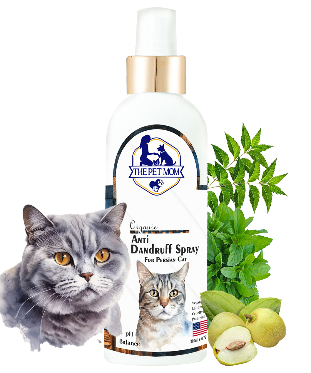 Anti Dandruff Spray For Persian Cat - 200ml