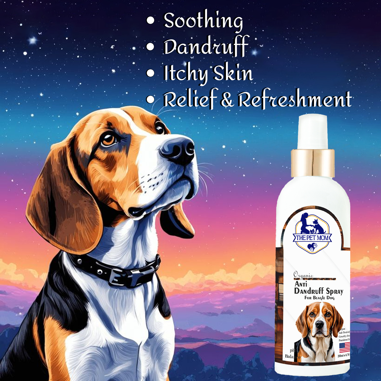 Anti-Dandruff Spray for Beagle Dog - 200ml - Image 2