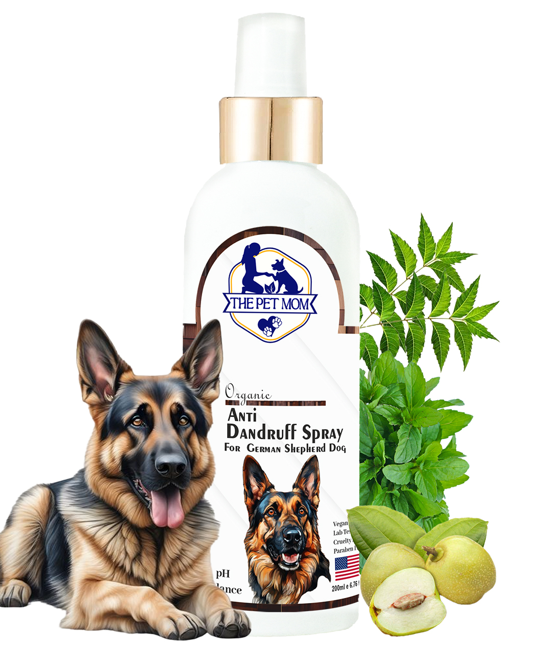 Anti-Dandruff Spray for German Shepherd Dog - 200ml