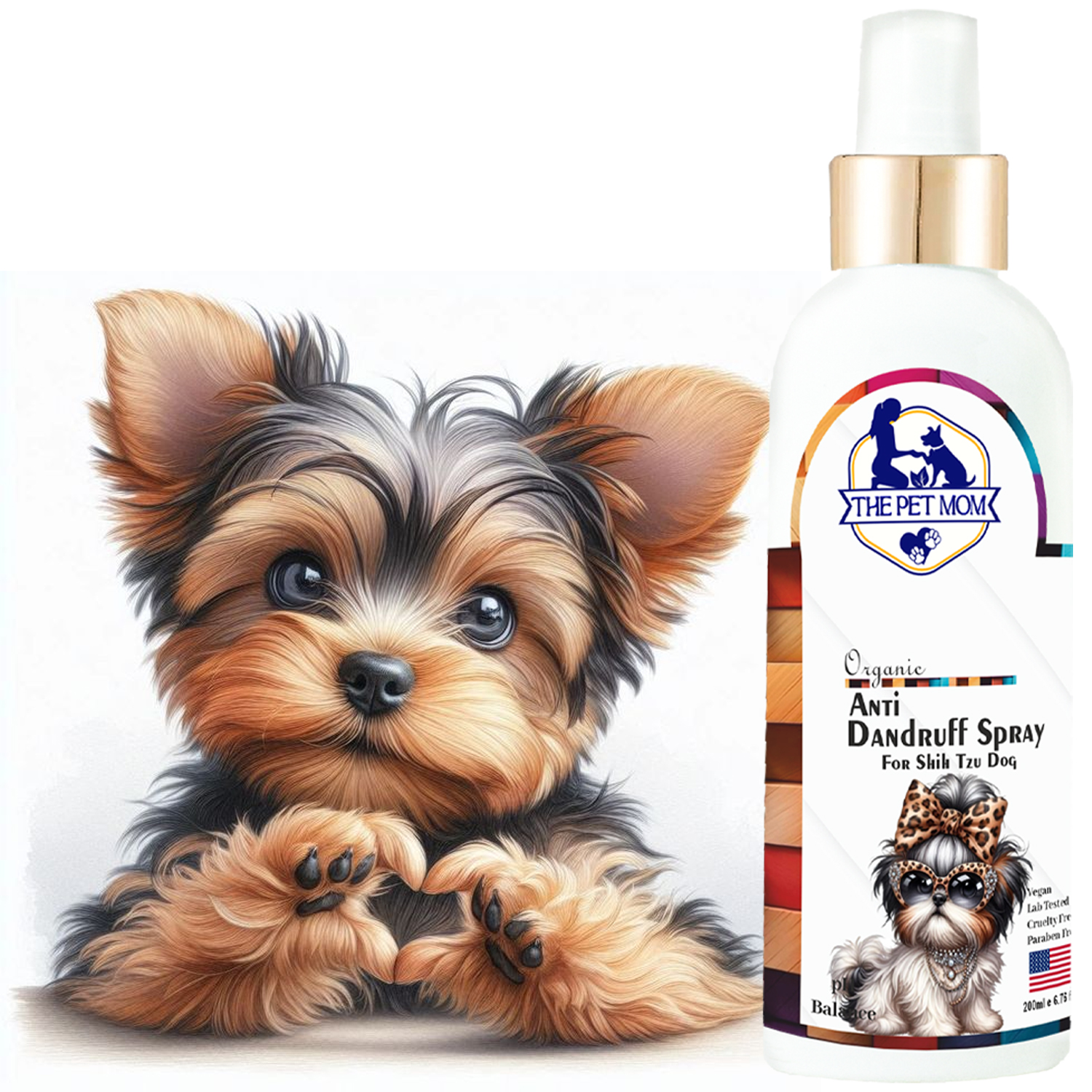 Anti-Dandruff Spray for Shih Tzu Dog - 200ml - Image 4
