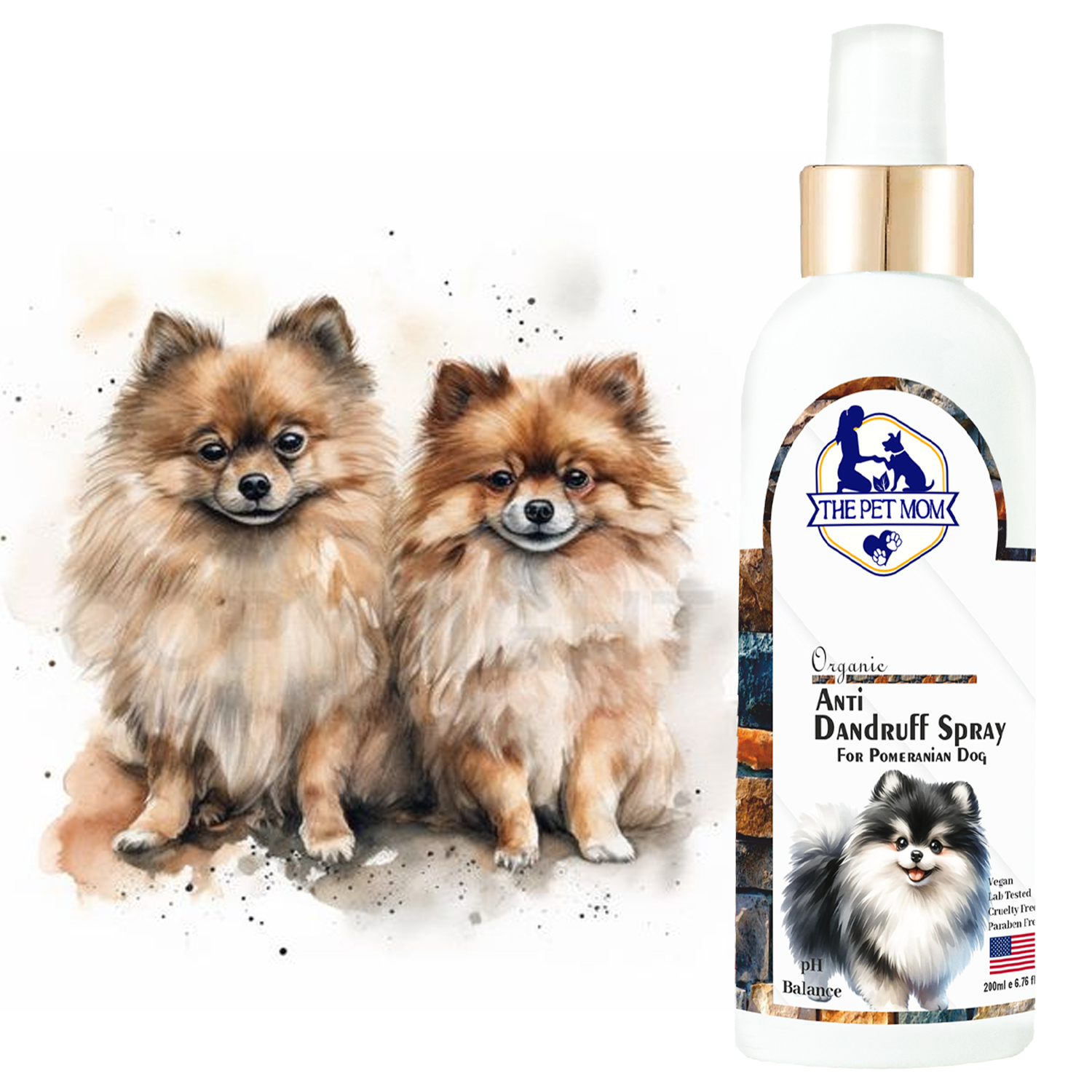 Anti-Dandruff Spray for Pomeranian Dog - 200ml - Image 3