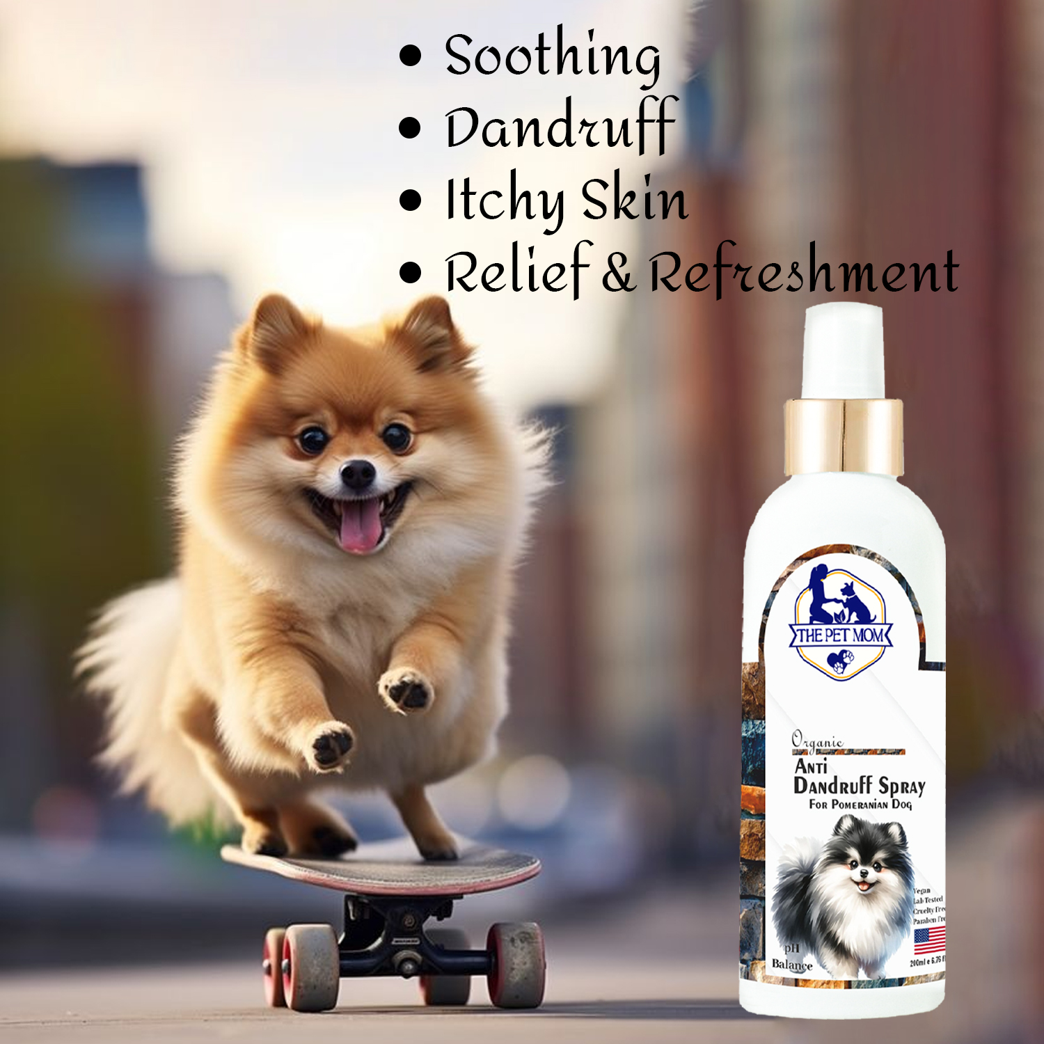 Anti-Dandruff Spray for Pomeranian Dog - 200ml - Image 2