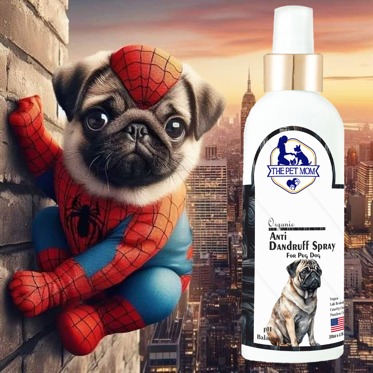 Anti-Dandruff Spray for Pug Dog - 200ml - Image 4
