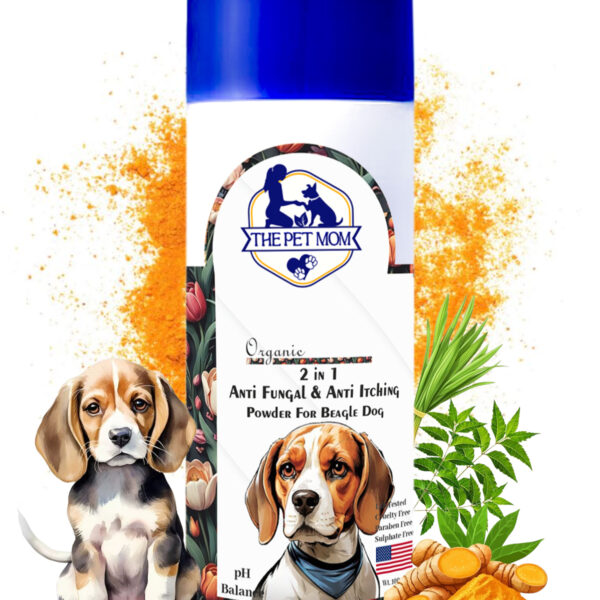 2-in-1 Anti Fungal & Anti Itching Powder Beagle Dog - 100gm